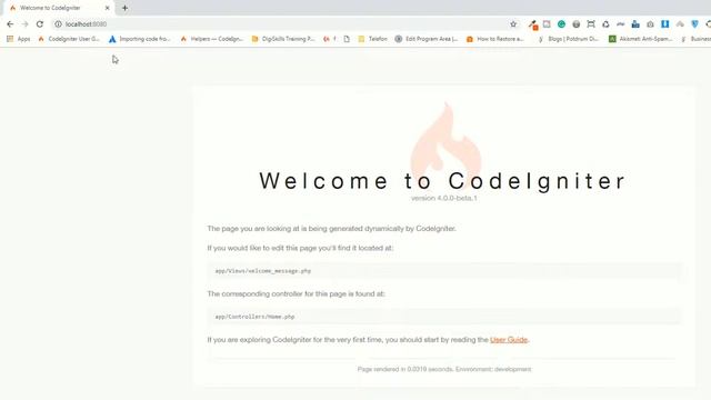 Running application OR local development server in PHP using Codeigniter 4 | Codeigniter tutorials смотреть онлайн