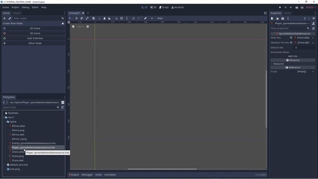 How to Make a Fighting Game in Godot with Spine: Load the Spine Runtime in Godot смотреть онлайн