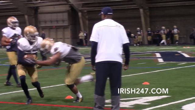 Irish247 Video: Notre Dame Football Practice Highlights — 4/8/15 смотреть онлайн