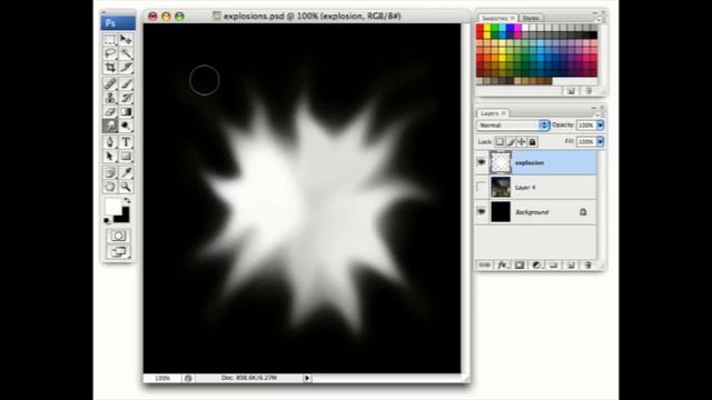 Creating Explosions in Photoshop CS5 смотреть онлайн