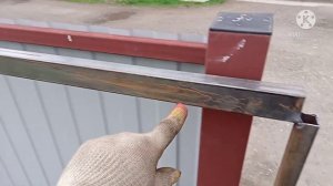 Откатные ворота 6 метров на консоли / как сварить ворота