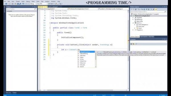C# windows forms simple calculator / простой калькулятор.