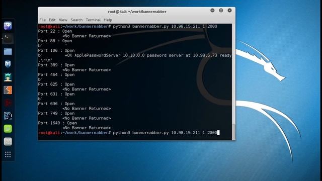 Python Port Banner Nabber смотреть онлайн