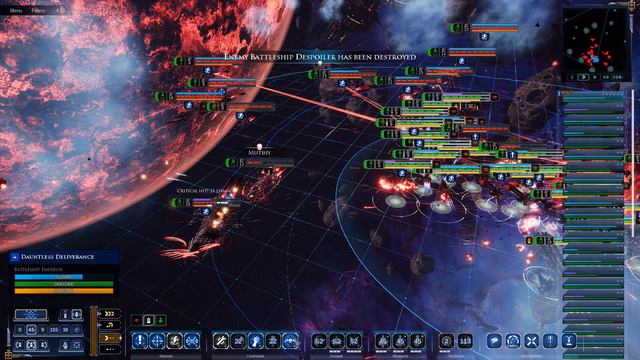 Dauntless Swarm! Imperium vs Chaos - Massive Battle, Skirmish Gameplay, Battlefleet Gothic Armada 2 смотреть онлайн