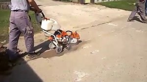 Асфальторез бензиновый STIHL TS 800 и STIHL FW 20