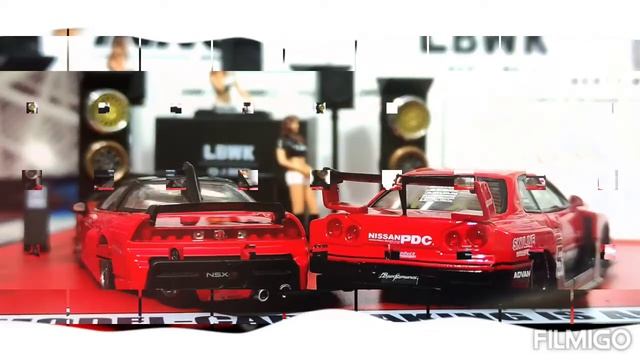 Inno64 NSX R GT & Nissan Skyline R34 LBWK 1/64 diecast cars смотреть онлайн