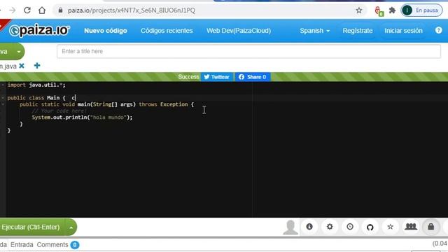 como escribir hola mundo en java FACIL Y SENCILLO EDITOR ONLINE смотреть онлайн