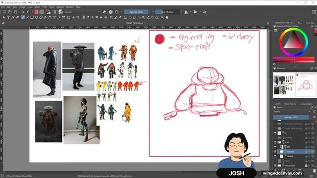 ? SHAPE LANGUAGE: Designing 3 Characters смотреть онлайн