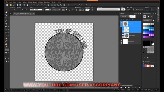 Paint Shop Pro Tutorial - How to Make Curved Text Updated v.X7 смотреть онлайн