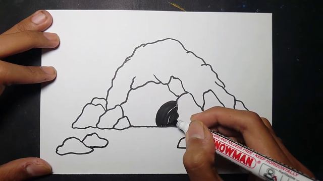 How to Draw a Cave Easy смотреть онлайн