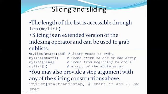 Lists in Python Lists in Python смотреть онлайн