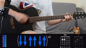 DABRO - ЮНОСТЬ на гитаре Без Баррэ, аккорды, бой песни