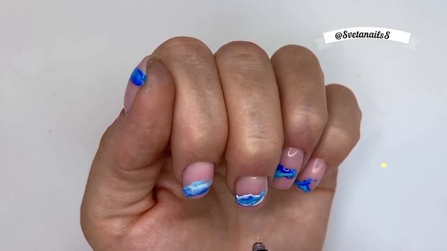 Новый тренд , дизайн ногтей | морская волна New trend, nail design | sea wave смотреть онлайн