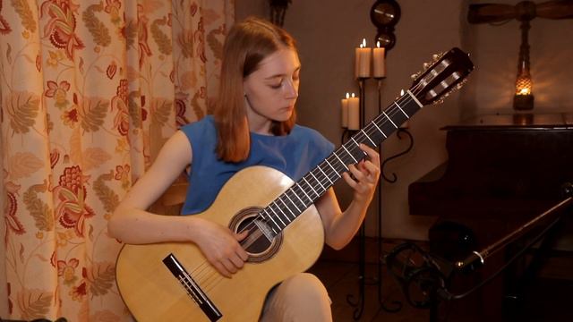 Maya Kazarina plays J.S.Bach Allemande BWV 996 on a 2021 Timophey Tkach guitar смотреть онлайн