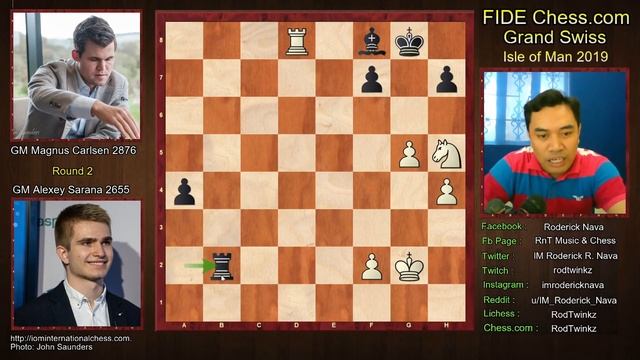 SURVIVAL MODE || Sarana,Alexey (2655) - Carlsen,Magnus (2876) FIDE Chess.com Grand Swiss 2019 #68 смотреть онлайн