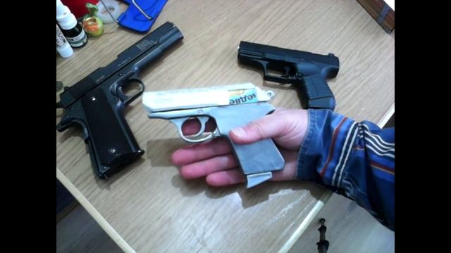 Пневматический пистолет Вальтер П99. Детский. смотреть онлайн