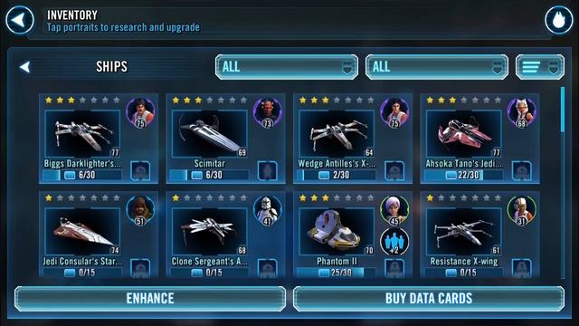 Star Wars Galaxy of Heroes: Ships!! Advice and Game play смотреть онлайн