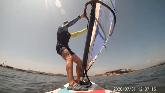 Виндсёрфинг, SUP доска с парусом, катание на спокойной воде, Безверхово смотреть онлайн