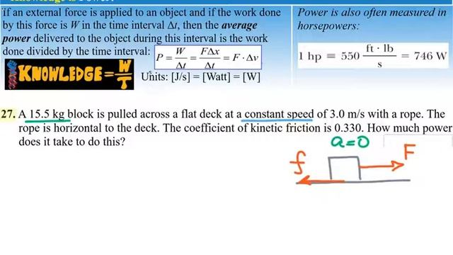 AP Physics 1 - Work And Energy 6 - Power, F(d) Graphs, Tarzan смотреть онлайн