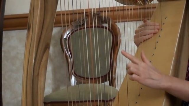 Учим Ноты на Арфе - Уроки на арфе для начинающих - смотреть онлайн