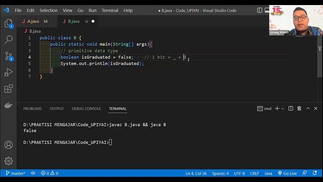 Praktisi Mengajar 2022: Java Primitive & Non-Primitive Data Type | Sistem Informasi UPIYAI | E1 смотреть онлайн
