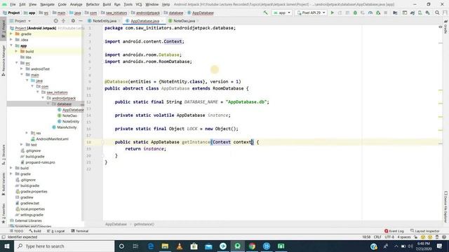 Chapter 6 : Lesson 03 Define a sqlite database with room смотреть онлайн