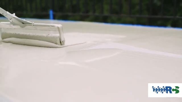 Нанесение Магитекс 1К на горизонтальную поверхность