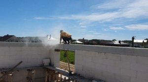 выравниваем армопояс / для плоской крыши