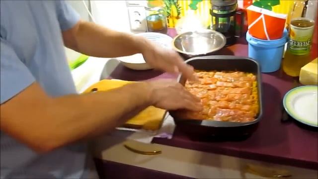 Горбуша в омлете. смотреть онлайн