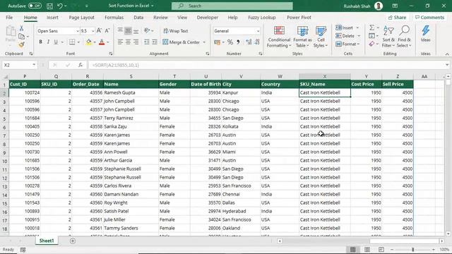 How to use SORT and SORTBY functions in Excel and Sort on single or multiple columns смотреть онлайн
