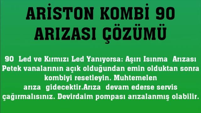 Ariston Kombi 90 Arızası Nasıl Giderilir? смотреть онлайн
