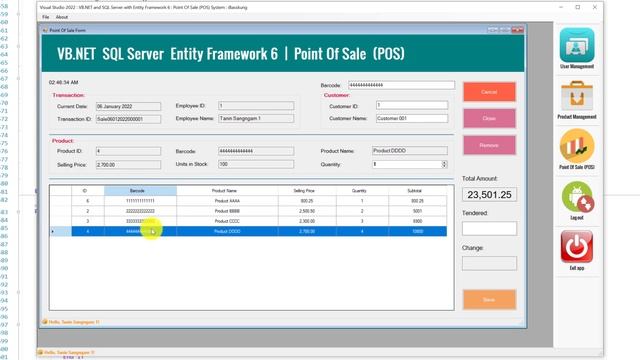 VB.NET SQL Server (EF 6) : Point Of Sale System : What You Will Learn in this Course смотреть онлайн
