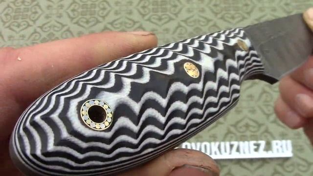 Яркие ножи: сталь Дамаск, рукояти из акрила. МФ. смотреть онлайн