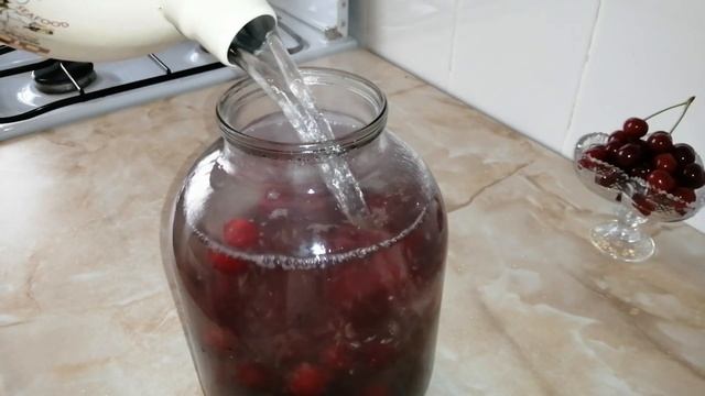 САМЫЙ ПРОСТОЙ РЕЦЕПТ КОМПОТА ИЗ ВИШНИ ЗА 15 Минут . смотреть онлайн