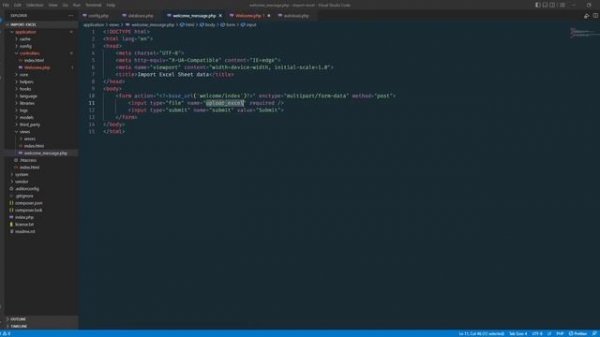 Import Data from Excel in database PHP MySQL | Codeigniter 3
