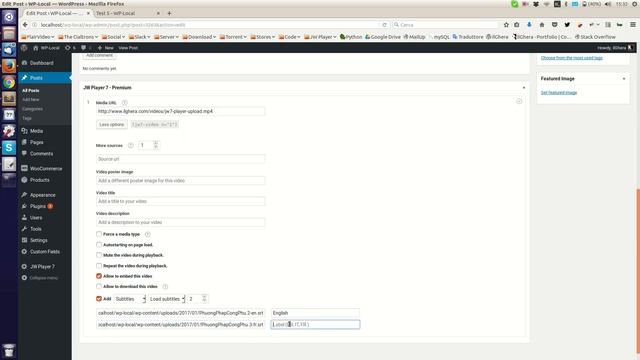 JW Player 7 for Wordpress - Loading Subtitles смотреть онлайн