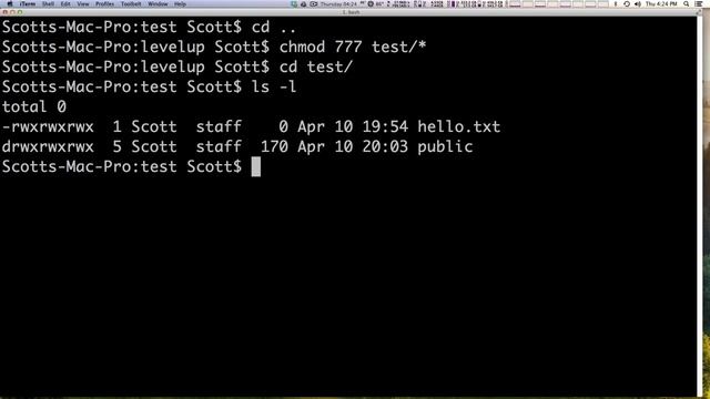 Command Line Basics #7 - Modifying File Permissions смотреть онлайн