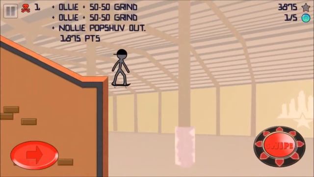 LAST LEVEL BEATEN ON STICKMAN SKATER! (LEVEL 48 BEATEN ON ADVANCED!) смотреть онлайн