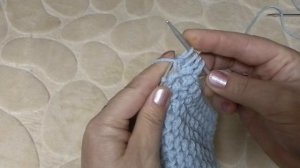 Узор один ряд, спицами, двухсторонний.