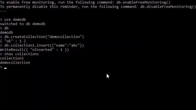 Creating and Deleting Collections in MongoDB смотреть онлайн