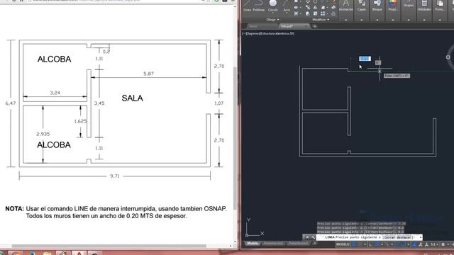 Curso Autocad 2D - Capitulo 2, Crear Plano Sencillo смотреть онлайн