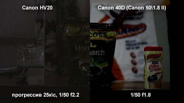Canon HV20 против Canon 40D смотреть онлайн
