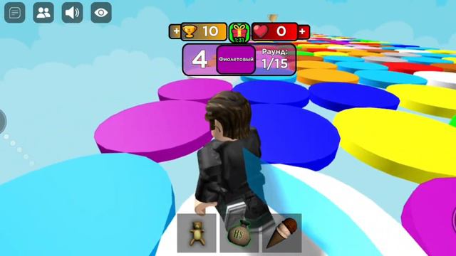 Кто первый добежит до финиша по цветам в #roblox. Мега крутое😎👍 видео по Роблоксу с Ромашкой. смотреть онлайн