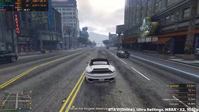 RTX 3060 ti | RYZEN 5 3600 | GTA 5 | 1080p + MSAA 2X + Ultra Settings Test смотреть онлайн