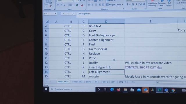 #Important Microsoft Excel Control shortcut keys (A-Z Short cuts) - RAPID Course... смотреть онлайн