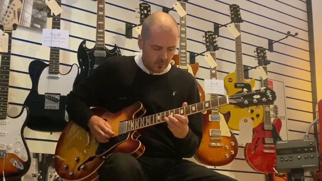 Epiphone Es-335 Figured Top Raspberry Teaburst- Rimmers Music