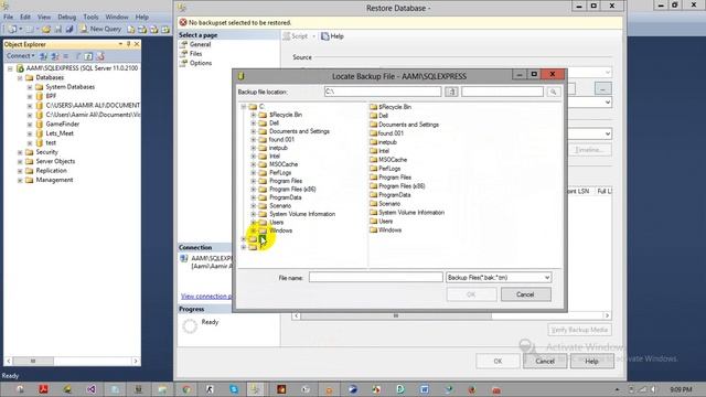 How to restore sql server database from backup or bak file just in 2 minutes смотреть онлайн