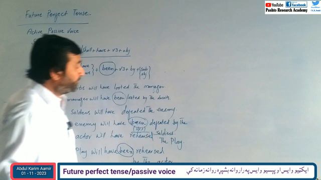 Active passive voice | future perfect tense in Pashto | English grammar in Pashto | English in Pash смотреть онлайн