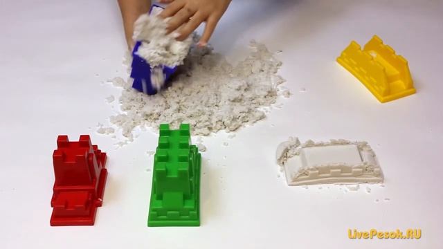 Живой песок Living Sand (0,5кг) + Крепость с совочком Формочки смотреть онлайн