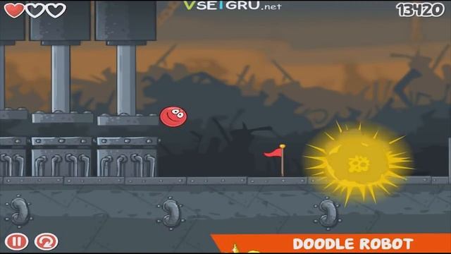 Красный Шарик - Смотреть ИГРУ как МУЛЬТИК - Red Ball смотреть онлайн